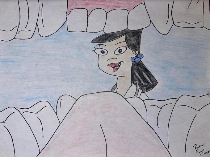 Fan art of Dr. Hirano / Stacy's mom from "Phineas and Ferb"