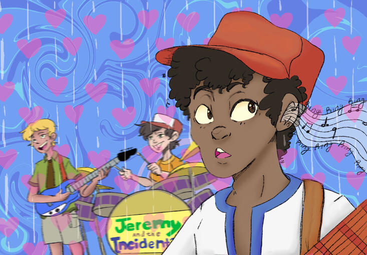 Fan art of Coltrane (Jeremy and the Incidentals) from "Phineas and Ferb"