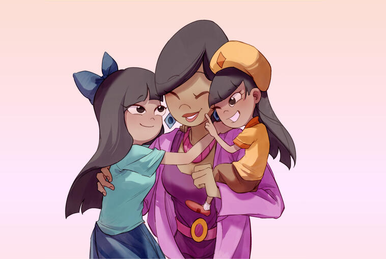 Fan art of Dr. Hirano / Stacy's mom from "Phineas and Ferb"