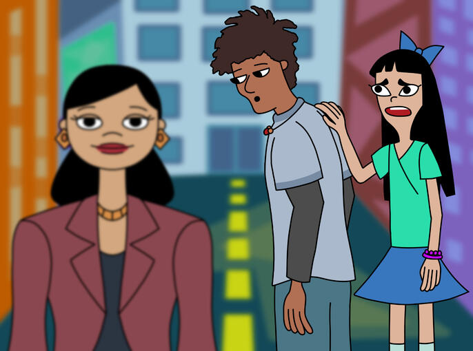 Fan art of Dr. Hirano / Stacy's mom from "Phineas and Ferb"