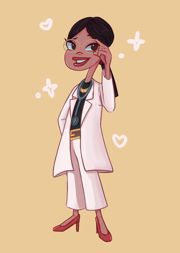 Fan art of Dr. Hirano / Stacy's mom from "Phineas and Ferb"