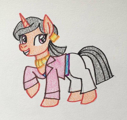 My Little Pony / MLP fan art of Dr. Hirano / Stacy's mom from "Phineas and Ferb"