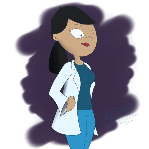 Fan art of Dr. Hirano / Stacy's mom from "Phineas and Ferb"