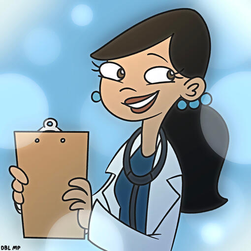 Fan art of Dr. Hirano / Stacy's mom from "Phineas and Ferb"