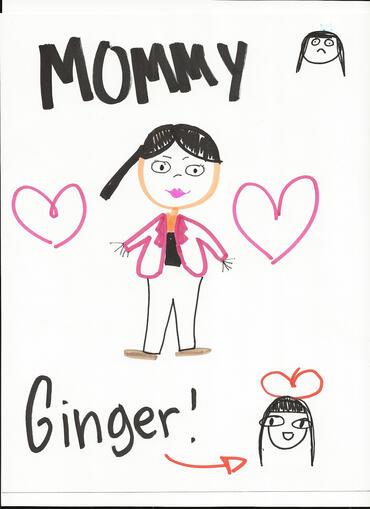 Fan art of Dr. Hirano / Stacy's mom and Ginger Hirano from "Phineas and Ferb"