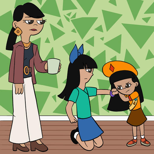 Fan art of Dr. Hirano / Stacy's mom from "Phineas and Ferb"