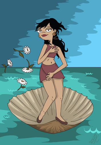 Fan art of Dr. Hirano / Stacy's mom from "Phineas and Ferb"