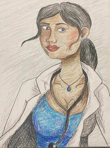 Fan art of Dr. Hirano / Stacy's mom from "Phineas and Ferb"