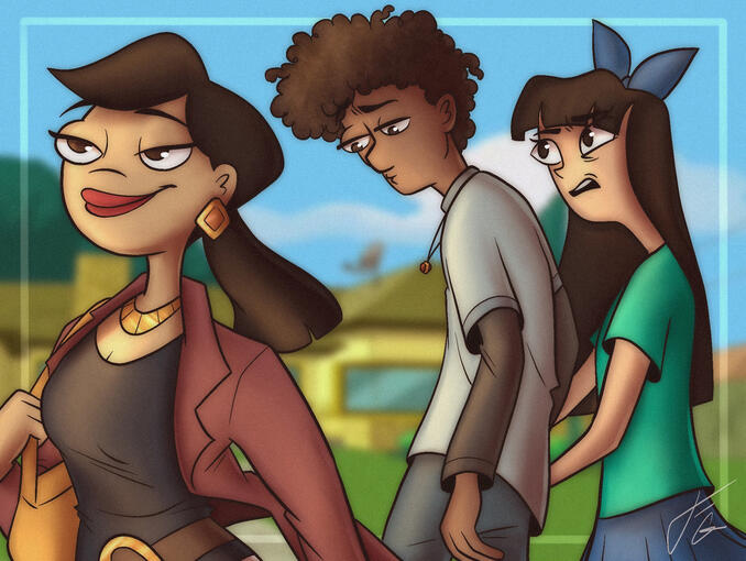 Fan art of Dr. Hirano / Stacy's mom from "Phineas and Ferb"