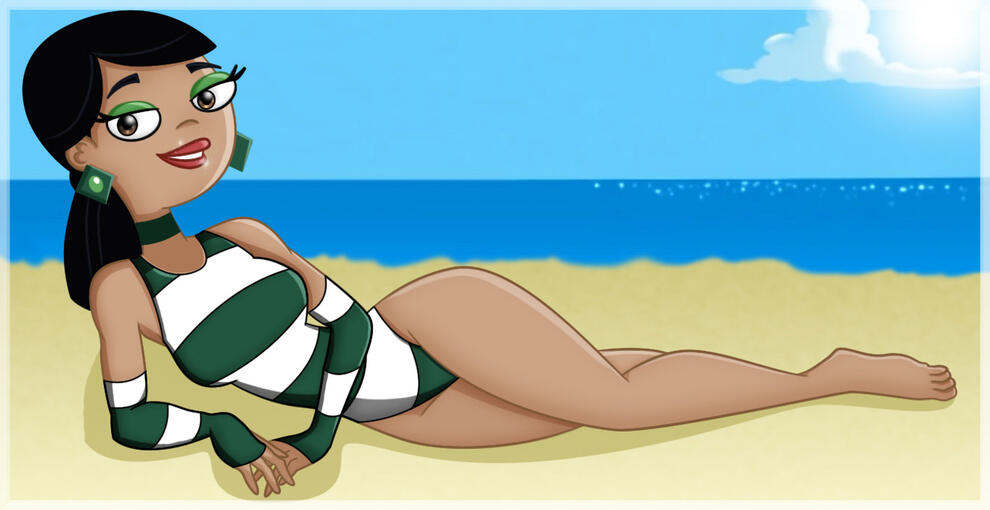 Fan art of Dr. Hirano / Stacy's mom from "Phineas and Ferb"