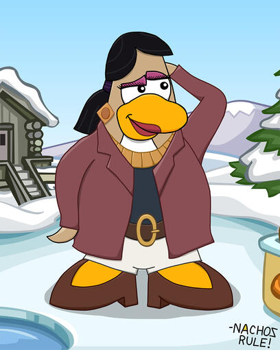 Club Penguin fan art of Dr. Hirano / Stacy's mom from "Phineas and Ferb"