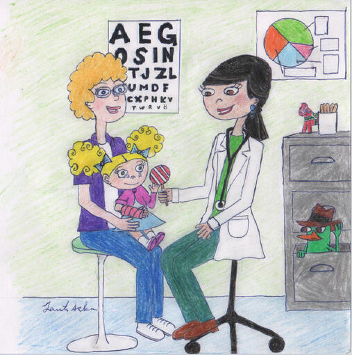 Fan art of Dr. Hirano / Stacy's mom from "Phineas and Ferb"