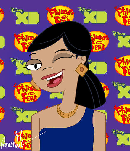 Fan art of Dr. Hirano / Stacy's mom from "Phineas and Ferb"